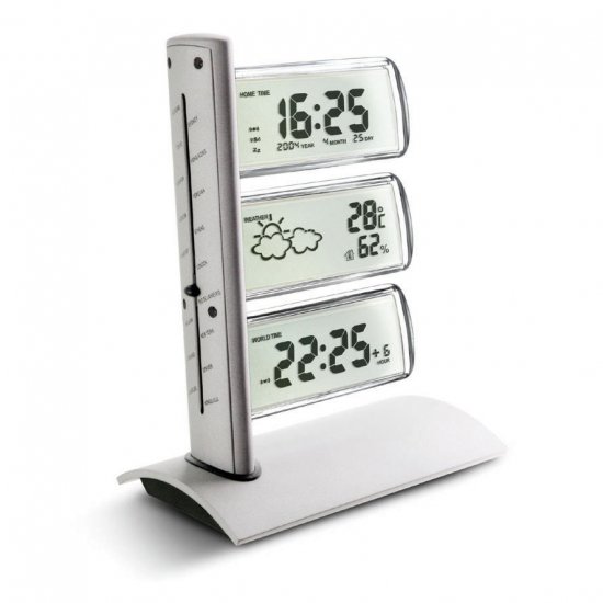 ST-936i Treble Display Multi-city-time Meteorological Clock - Click Image to Close