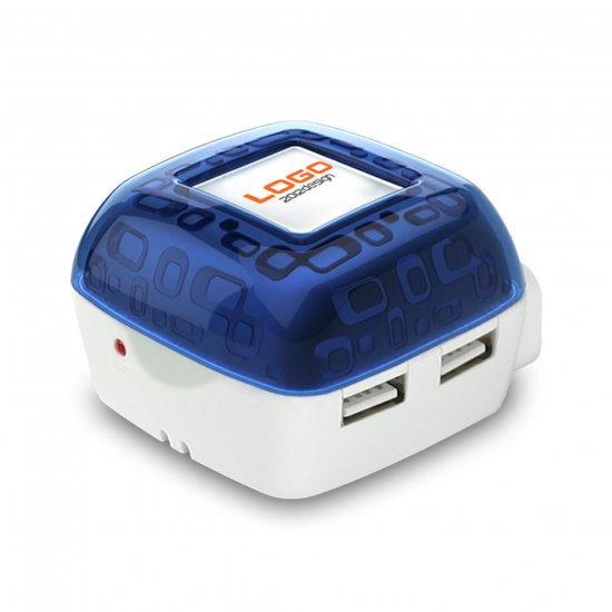 CR-819 USB hub with Mobile Device Charger - Click Image to Close