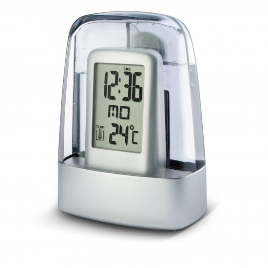 ST-1007R Water Powered Thermometer Clock - Click Image to Close