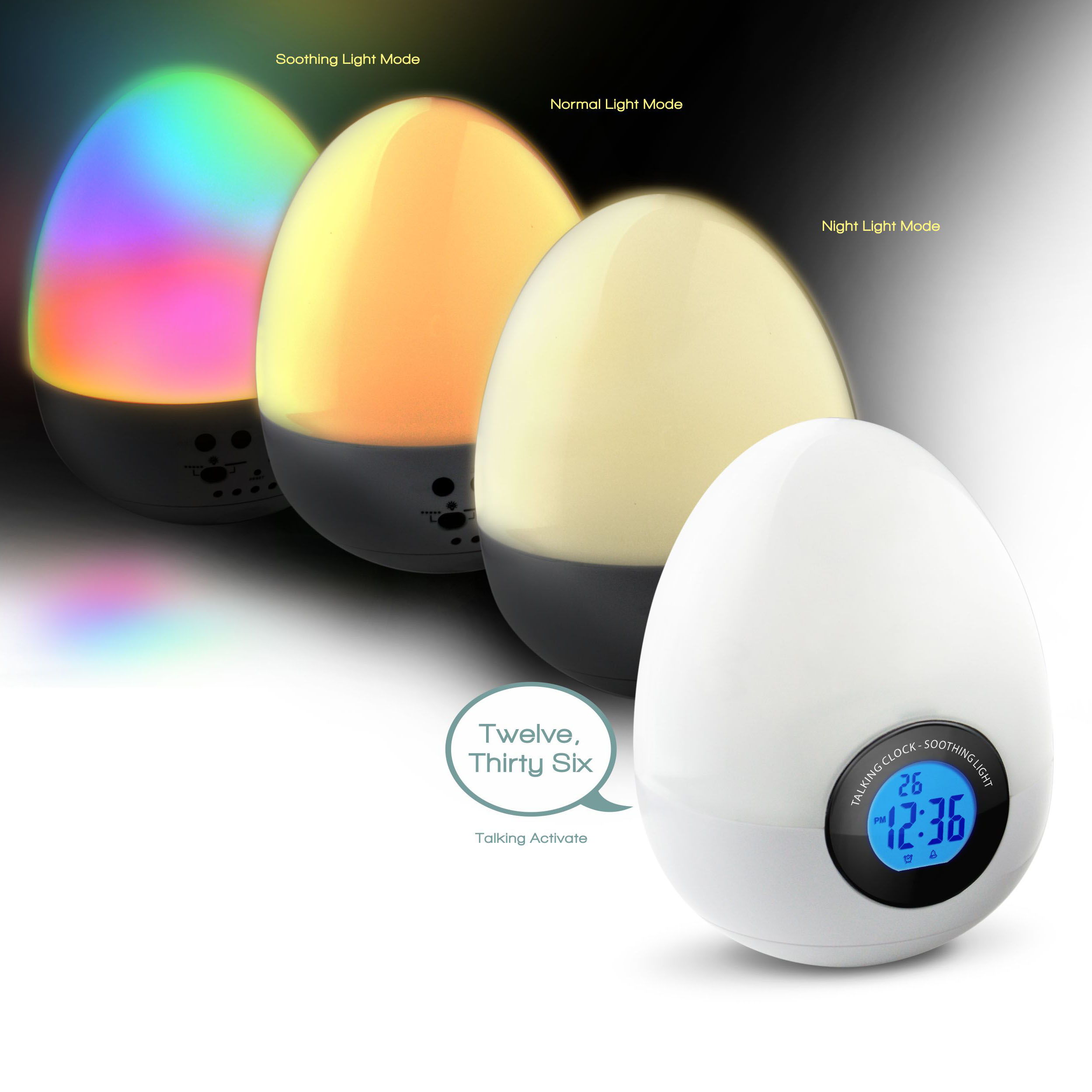 ST-2006 Egg Soothing Light Talking Clock - Click Image to Close